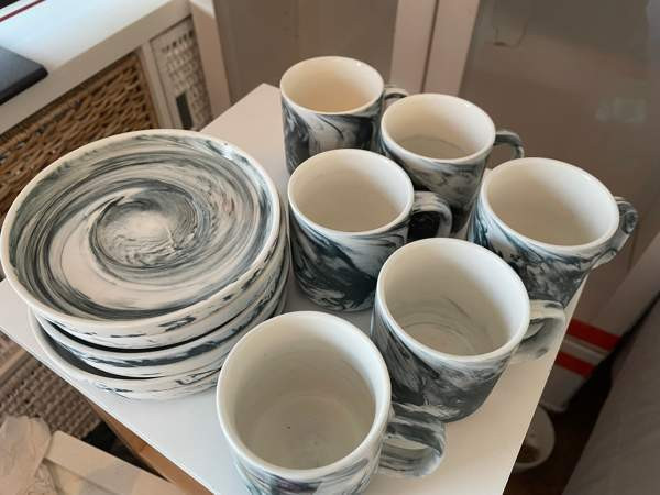 Tyylikäs, lähes käyttämätön kuuden hengen kahviastiasto Helsinki - изображение 1