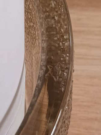 VINTAGE Karkkiskoli, 1,3kg painava h.14cm k. 8cm taidelasi, pientä vikaa Turku - valokuva 5