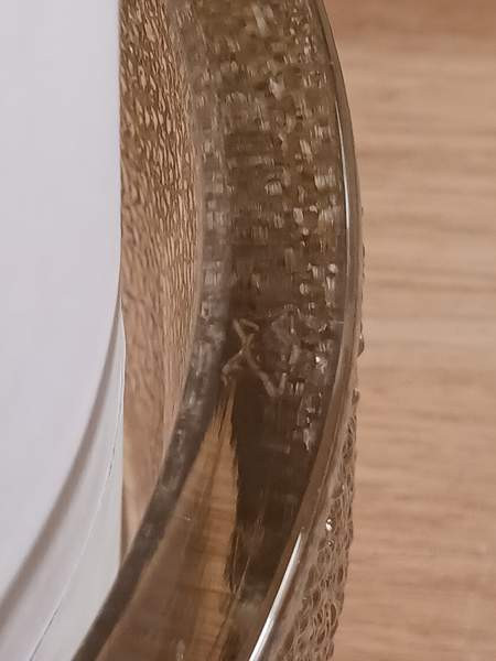 VINTAGE Karkkiskoli, 1,3kg painava h.14cm k. 8cm taidelasi, pientä vikaa Turku - photo 5