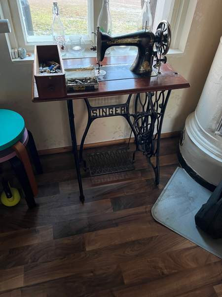 Vanha Singer ompelukone, toimiva Mynämäki – foto 1