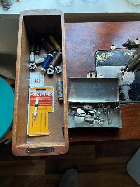 Vanha Singer ompelukone, toimiva Mynämäki – foto 2