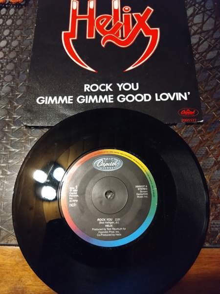 Helix 7" Rock you/Gimme Gimme good lovin' Rovaniemi - photo 1