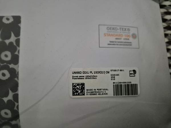 Uusi Marimekko Unikko pussilakana 150x210cm Alajärvi - valokuva 5