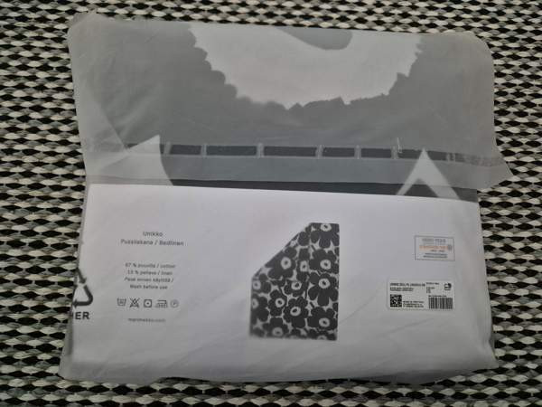 Uusi Marimekko Unikko pussilakana 150x210cm Alajärvi - valokuva 6