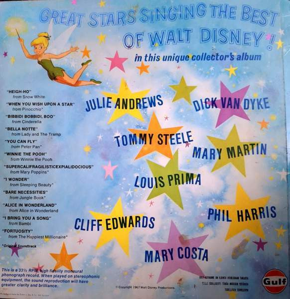 Myydään Walt Disney's Happiest songs lp Tyrnävä - valokuva 2