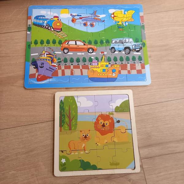 Puupalapelit, 24 palan ajoneuvot ja 16 palan eläinpalapeli Helsinki - photo 1