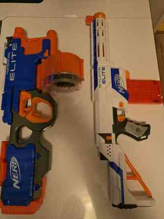 Nerf HyperFire Elite ja Nerf Retaliator Elite. Jyvaeskylae