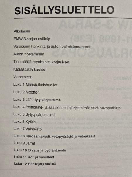 BMV 3-sarja, Korjausopas Kontiolahti - valokuva 5