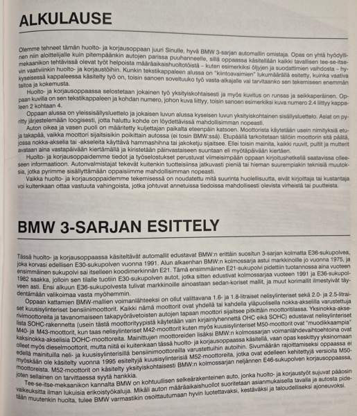 BMV 3-sarja, Korjausopas Kontiolahti - valokuva 6