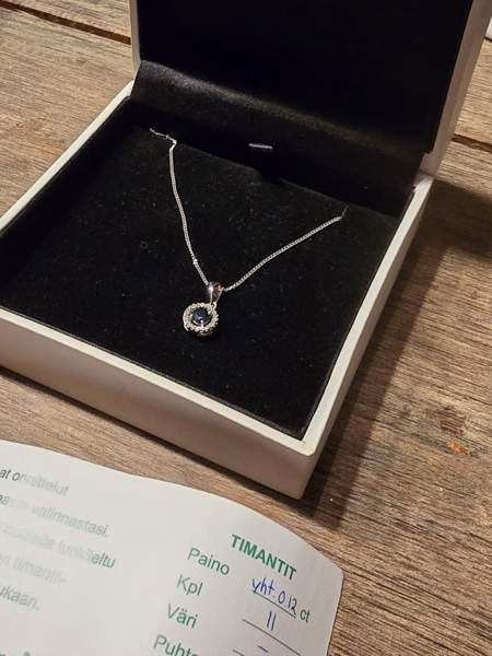 Kaulakoru sinisafiiri. Valkokulta. Kultari Ювяскюля - изображение 3