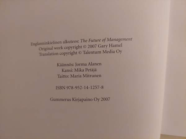 Gary Hamel - Johtamisen Tulevaisuus Espoo - photo 4