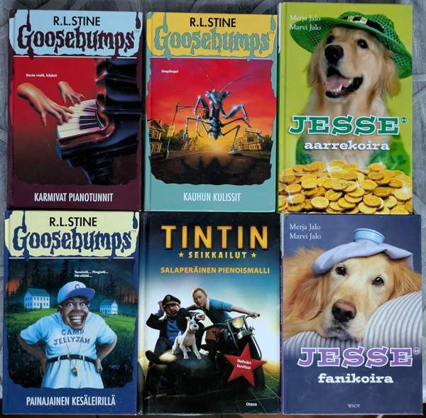 Kirjoja kouluikäisille: Goosebumps, Jesse, Tintti Espoo - photo 1