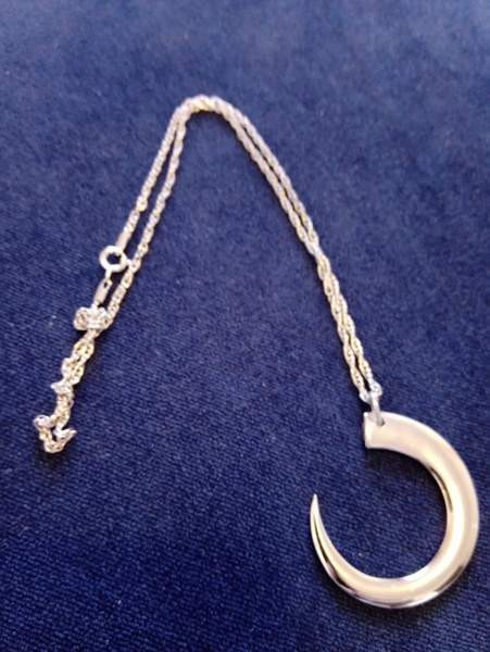 Hopeinen Tapio Wirkkala Villisian Hammas kaulakoru Espoo – foto 1