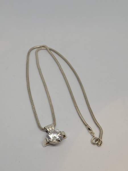 925/830 hopea vuorikristalli kaulakoru Turku - valokuva 2