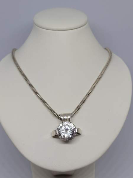 925/830 hopea vuorikristalli kaulakoru Turku - valokuva 1