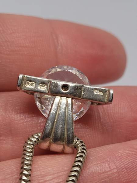 925/830 hopea vuorikristalli kaulakoru Turku - valokuva 3