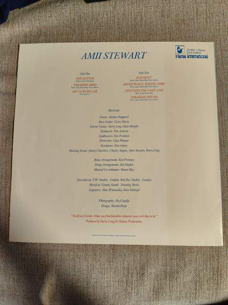 Amii Stewart - Paradise Bird - LP Иматра - изображение 2