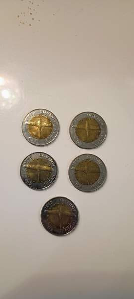 10 Markkaa 1995 EU Joutsenkymppi 5 kpl Vihti - photo 3