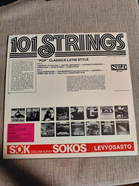 101 Strings Orchestra - "Pop" Classics Latin Style - LP Иматра - изображение 2
