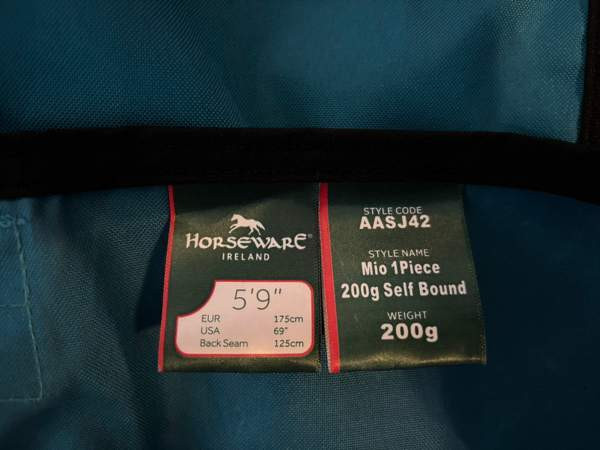 Horseware Mio 200g 5’9 ulkoloimi Вантаа - изображение 3