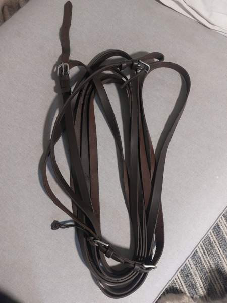 Ruskeat nahkaiset ajo-ohjat (full) Karkkila – foto 1