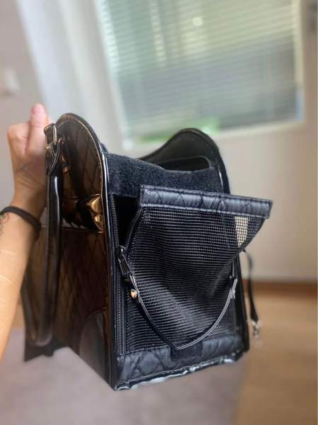 Uusi musta pieneläimen kantlaukku, kaneille, kissoille, pienille koirille Vantaa - valokuva 6