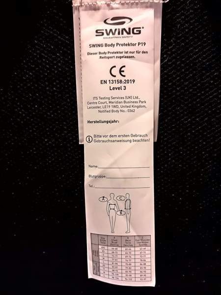 Käyttämätön Swing turvaliivi P19 Level3 aikuisten koko L Kurikka – foto 3