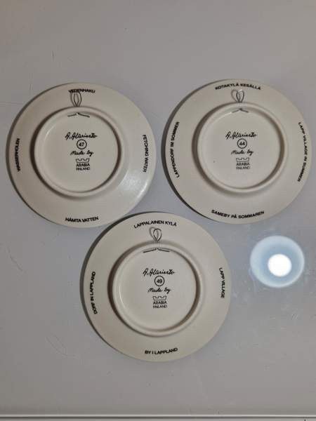 Arabia seinälautaset 3 kpl. Lahti - photo 3
