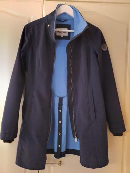 Softshell takki, tummansininen. Pitkä malli, ratsastukseen. Koko M. Haemeenlinna – foto 1