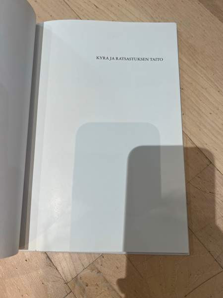 Kyra k. Ja ratsastuksen taito kirja Helsinki - photo 2