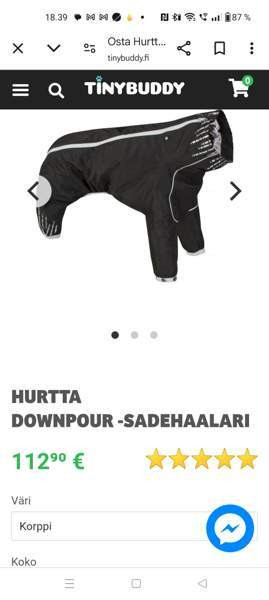Hurtta downpour suit sadepuku 40 cm Сейняйоки - изображение 2