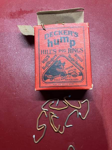 Vintage keräilyharvinaisuus ”sika” nenärenkaat USA:sta Luoto - photo 1