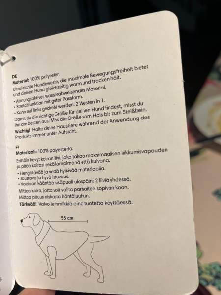 Pienen koiran talvitakki,uusi! Vaasa - valokuva 3