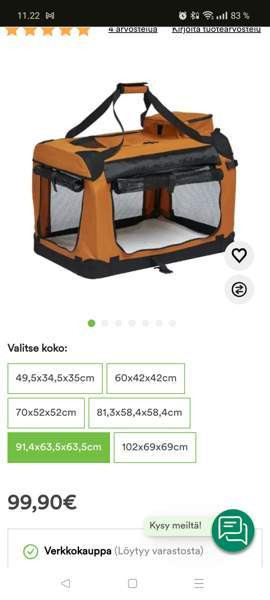 Lemmikin kevythäkki Sauvo - photo 1