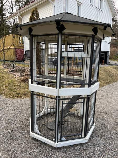 Kahdeksan kulmainen kissan ulkoiluhäkki Turku – foto 2