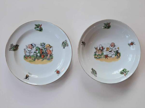 Hauskat vintage lastenlautaset Nurmijärvi - valokuva 1