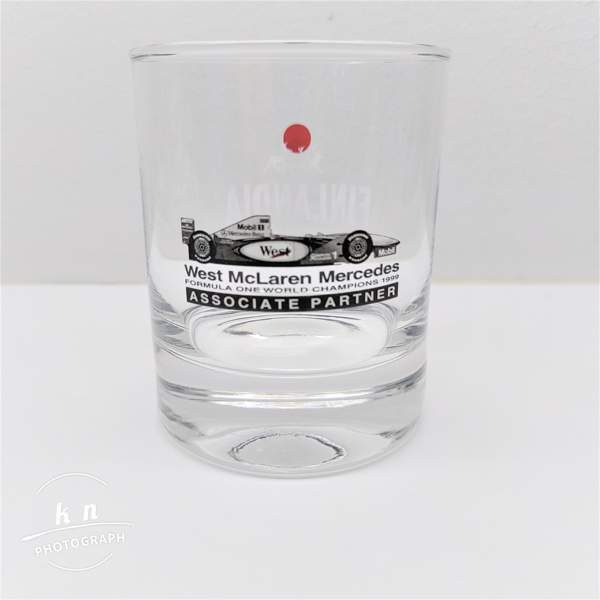 Finlandia Vodka lasi McLaren logolla Mikkeli - valokuva 2