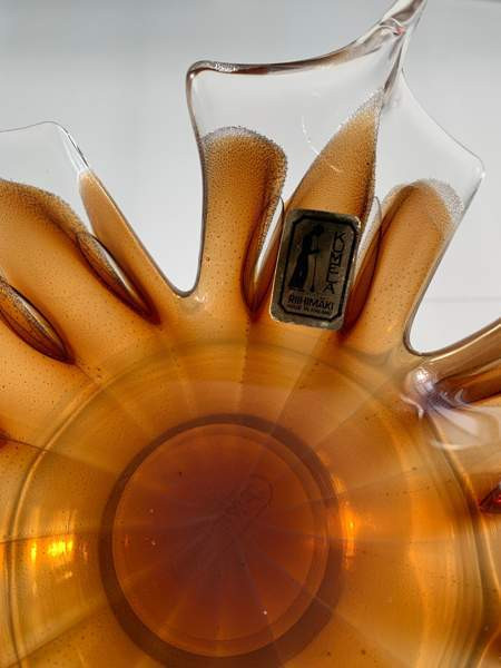 Kumela Riihimäki taidelasi kulho Salo - photo 3