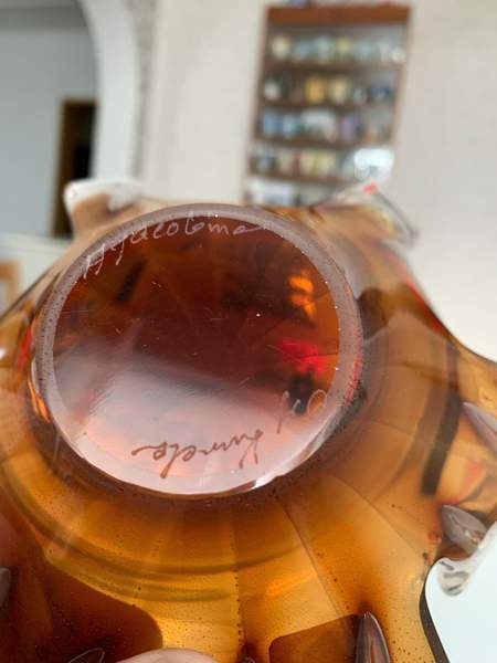 Kumela Riihimäki taidelasi kulho Salo - photo 6