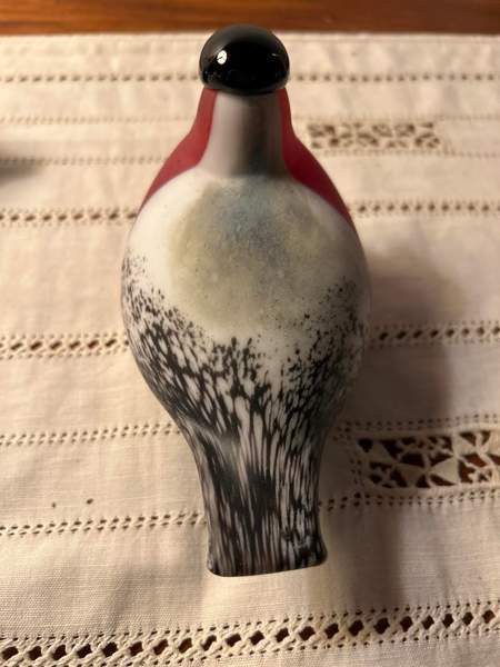 Punatulkku, sign O.Toikka Nuutajärvi Helsinki - valokuva 4