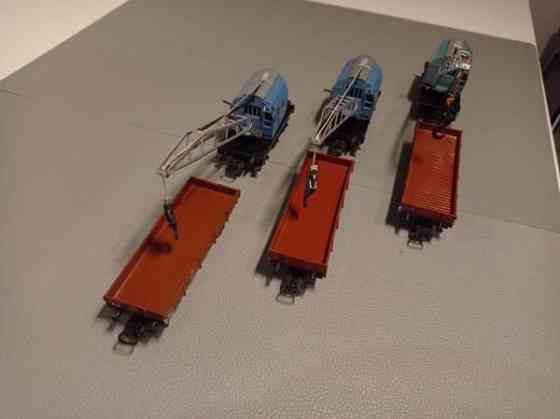 6x Märklin-vaunu (3 x nosturivaunukokonaisuus) (H0) Tampere