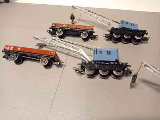 6x Märklin-vaunu (3 x nosturivaunukokonaisuus) (H0) Tampere