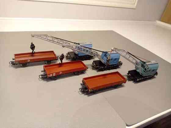 6x Märklin-vaunu (3 x nosturivaunukokonaisuus) (H0) Tampere