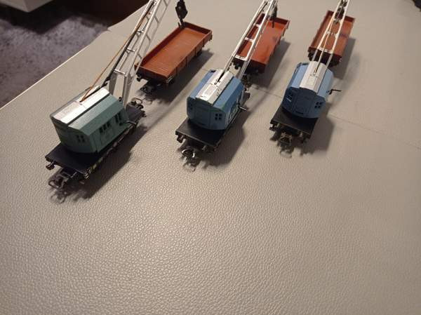 6x Märklin-vaunu (3 x nosturivaunukokonaisuus) (H0) Tampere - photo 3