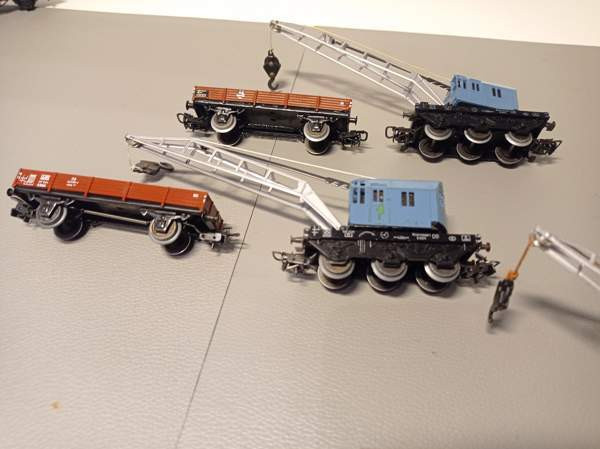 6x Märklin-vaunu (3 x nosturivaunukokonaisuus) (H0) Tampere - photo 6