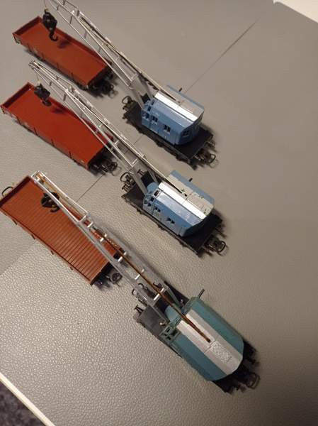 6x Märklin-vaunu (3 x nosturivaunukokonaisuus) (H0) Tampere – foto 5