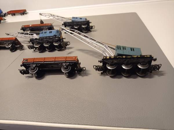 6x Märklin-vaunu (3 x nosturivaunukokonaisuus) (H0) Tampere – foto 7