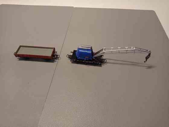 2x Märklin-vaunua - 1x nosturivaunukokonaisuus (H0) Тампере