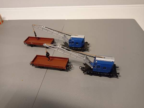 4x Märklin-vaunua - 2x nosturivaunukokonaisuus (H0) Тампере - изображение 2