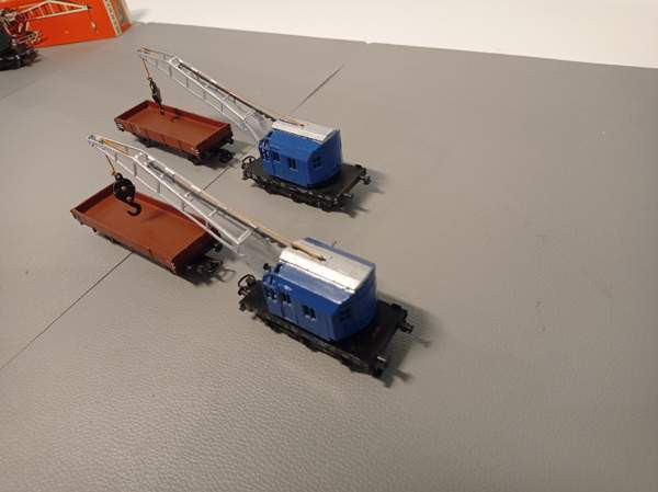 4x Märklin-vaunua - 2x nosturivaunukokonaisuus (H0) Тампере - изображение 4